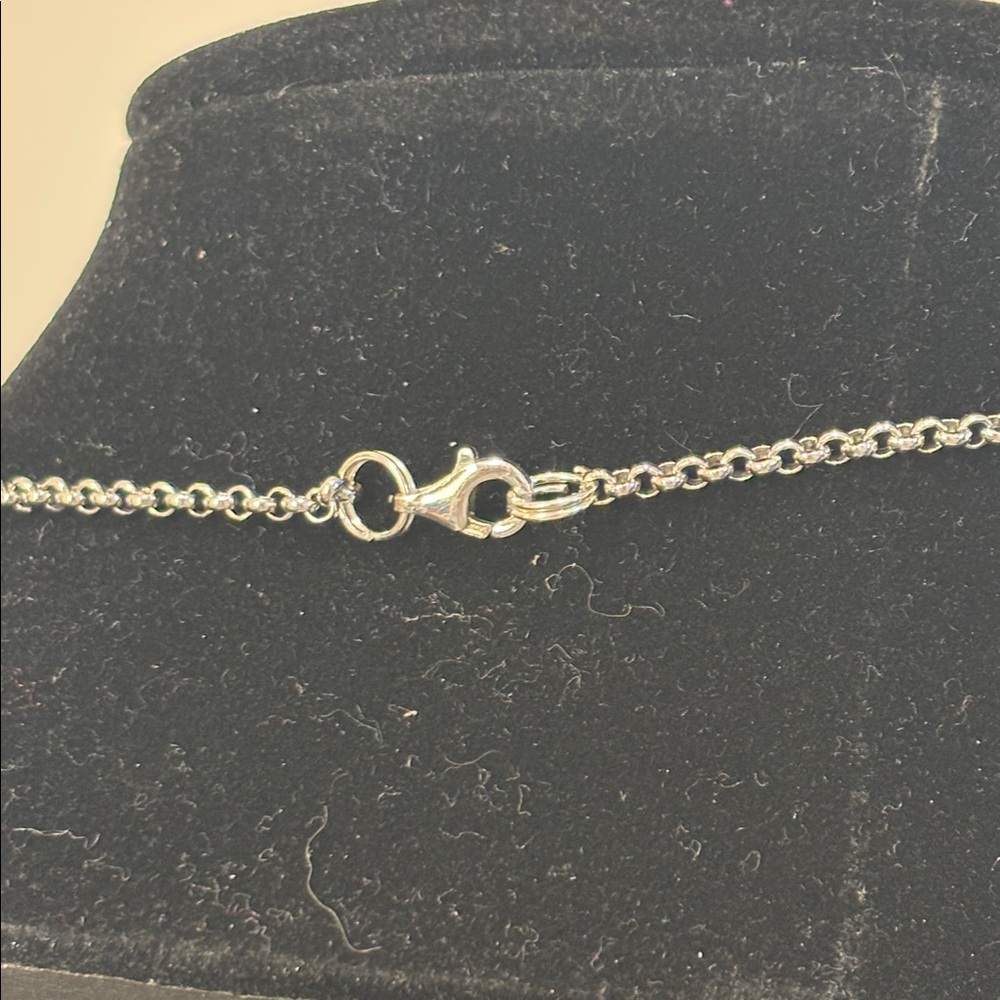 Ruby Zoisite/Garnet 925 Necklace - image 6